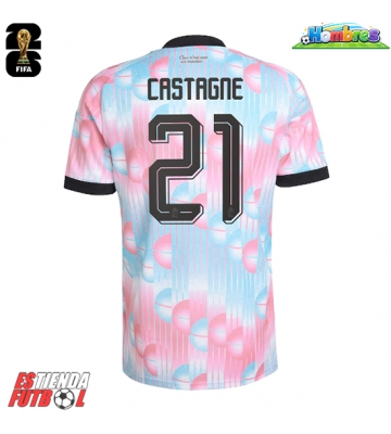 Bélgica Timothy Castagne #21 Segunda Equipación Mundial 2026 Manga Corta Bélgica Timothy Castagne #21 Segunda Equipación Mundial 2026 Manga Corta